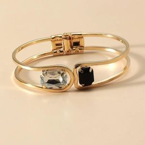 Gemstone Decor Hollow Out Bracelet